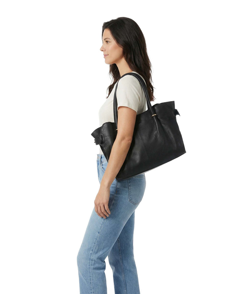 Depeche Golden Chic Tote bag black