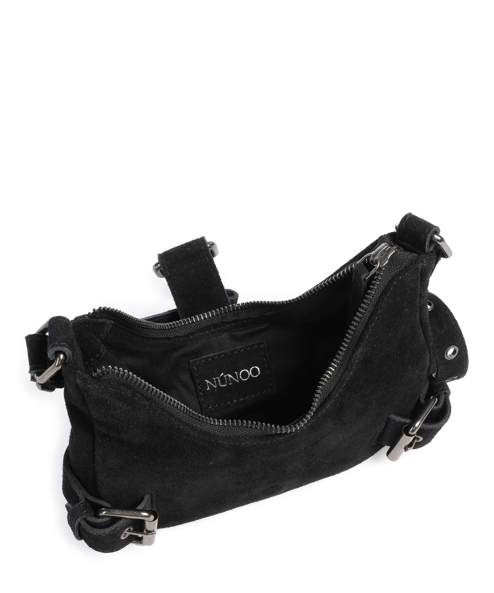Núnoo Suede Palma Shoulder bag black