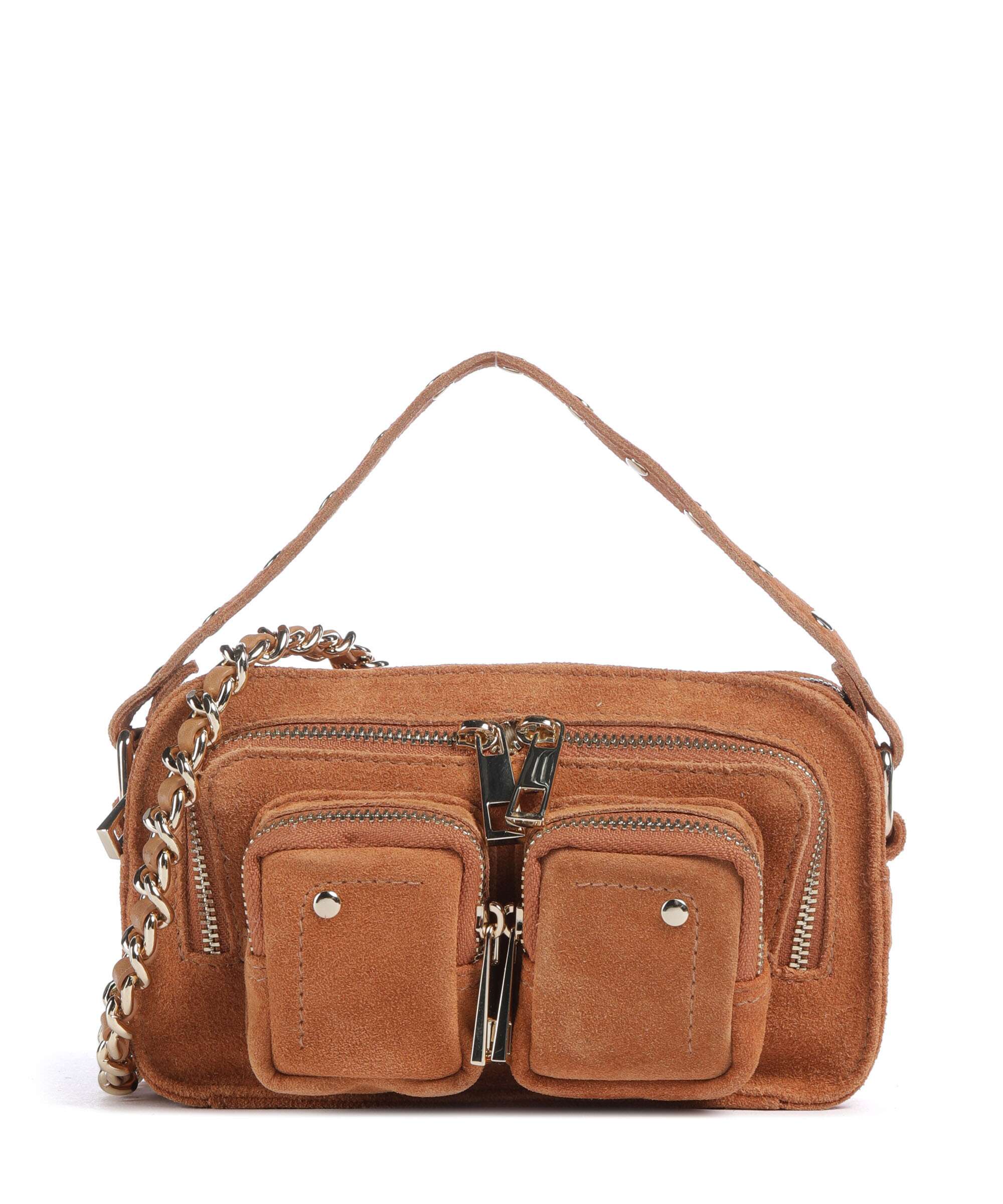 Núnoo Suede Helena Crossbody bag toffee