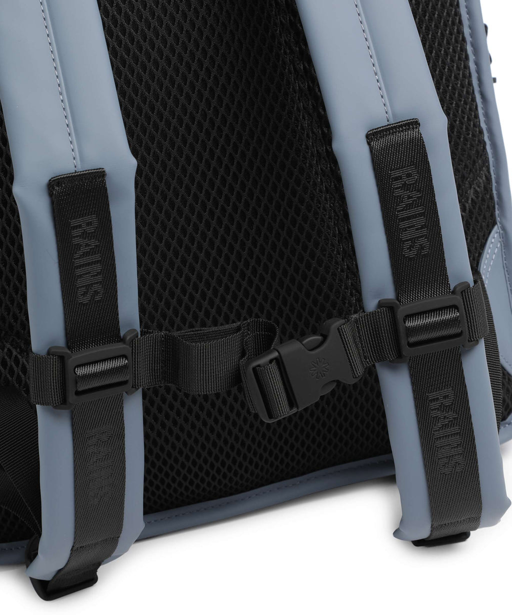 Rains Trail Mountaineer Rolltop backpack blue dusk