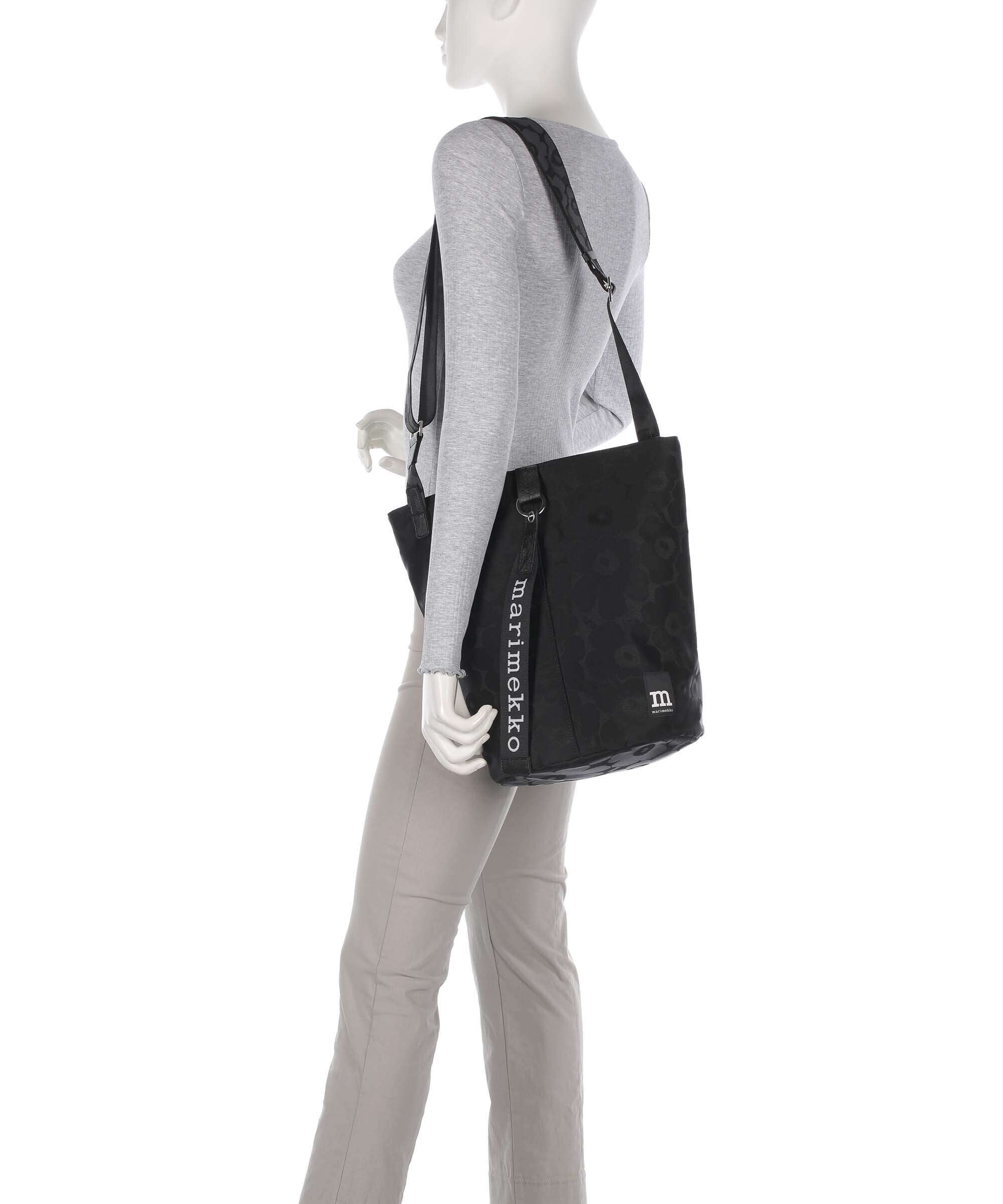 Marimekko All Day Unikko Hobo bag black