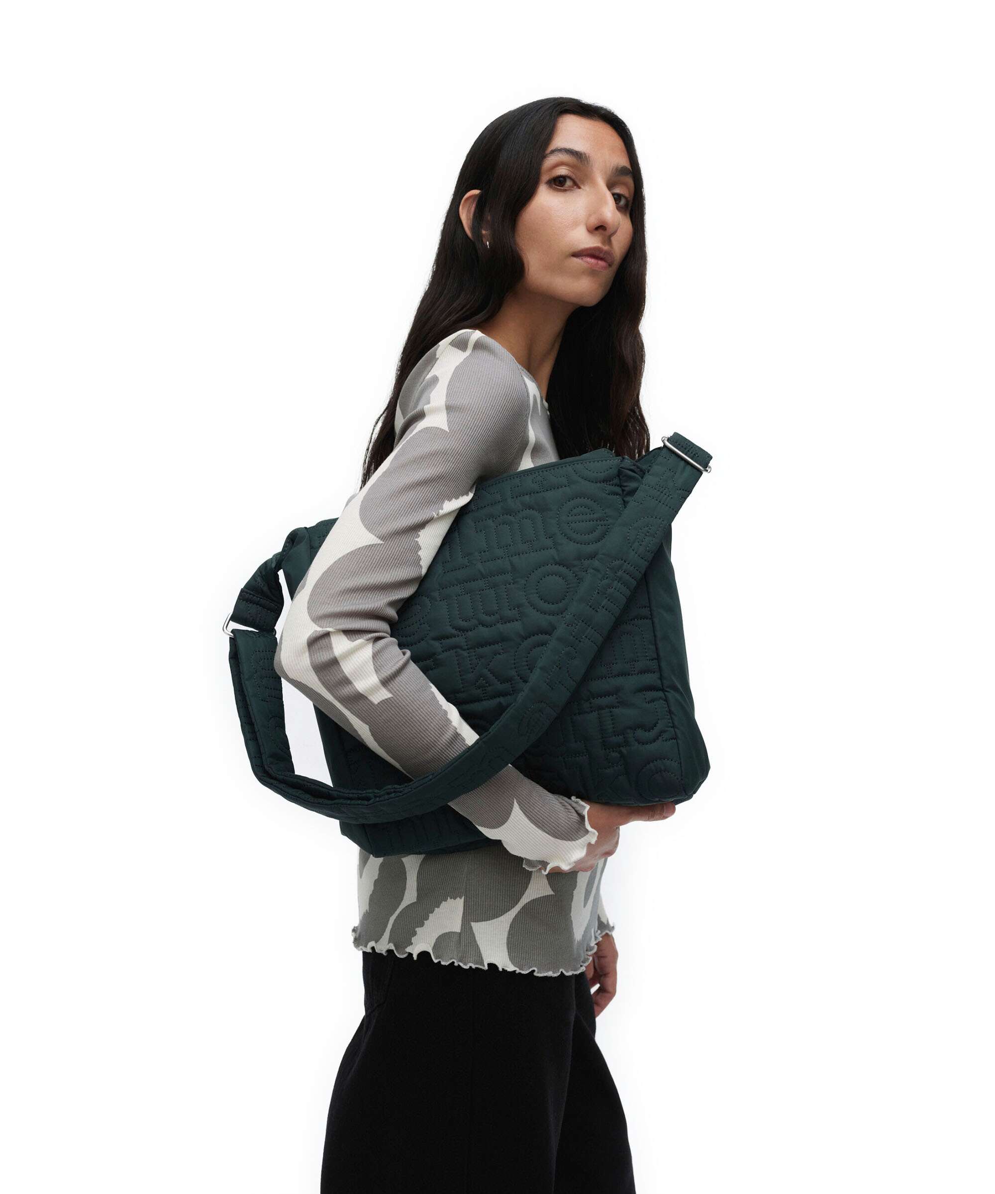 Marimekko Joy Logo M Crossbody bag dark green