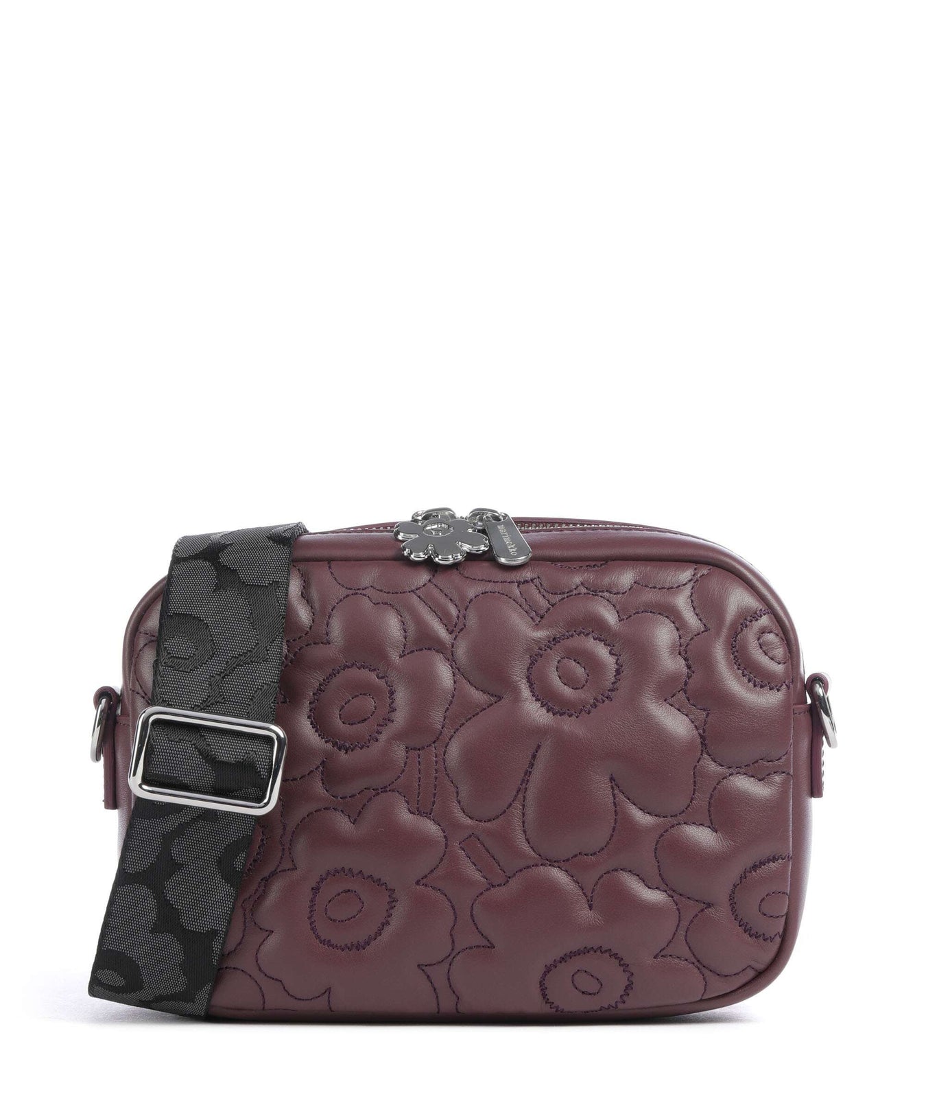 Marimekko Unikko Soft Gratha Crossbody bag wine red