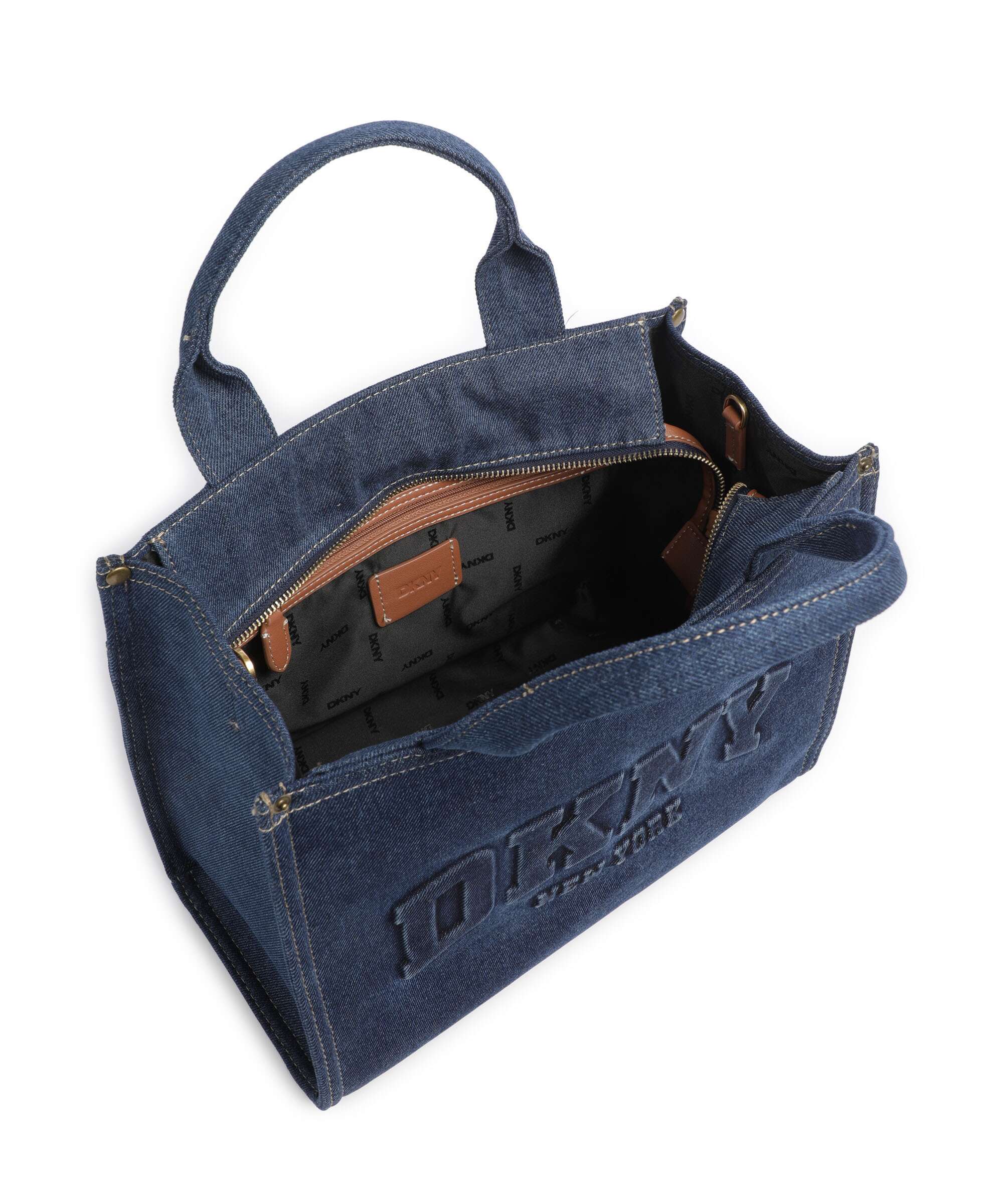 DKNY Hadlee Medium Handbag dark denim/saddle