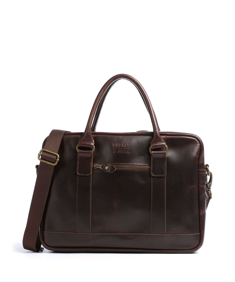 Buckle & Seam Everett Briefcase brown