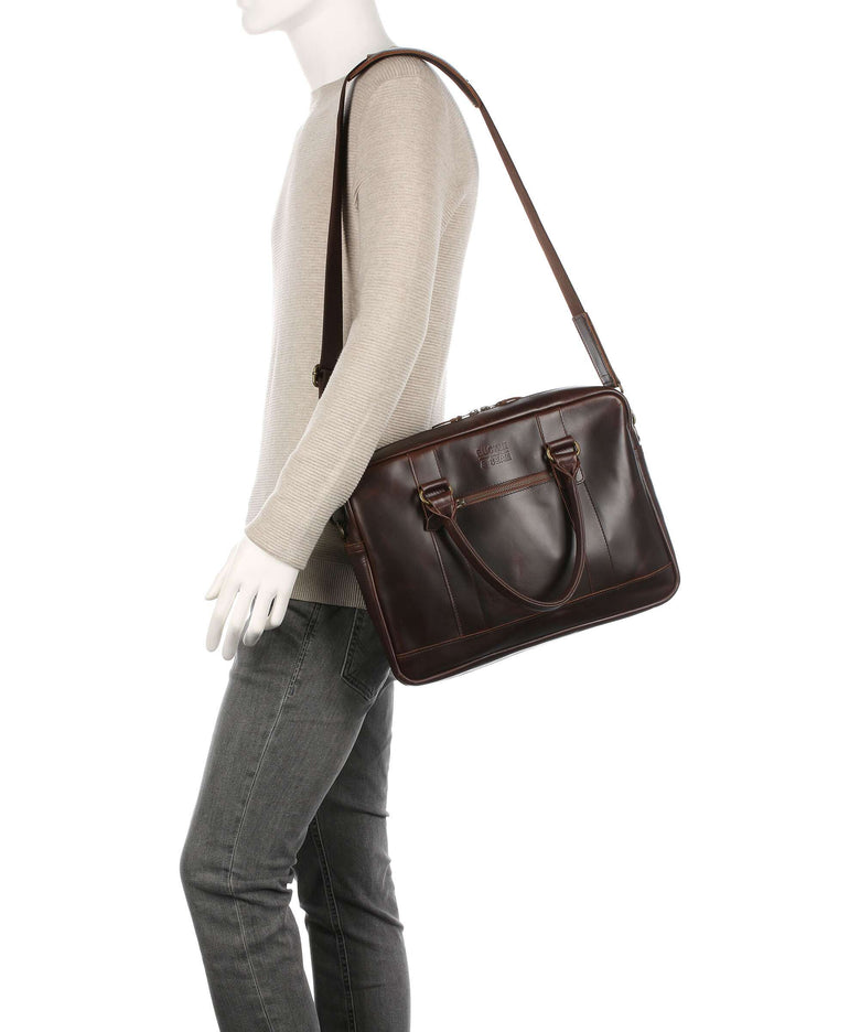 Buckle & Seam Everett Briefcase brown