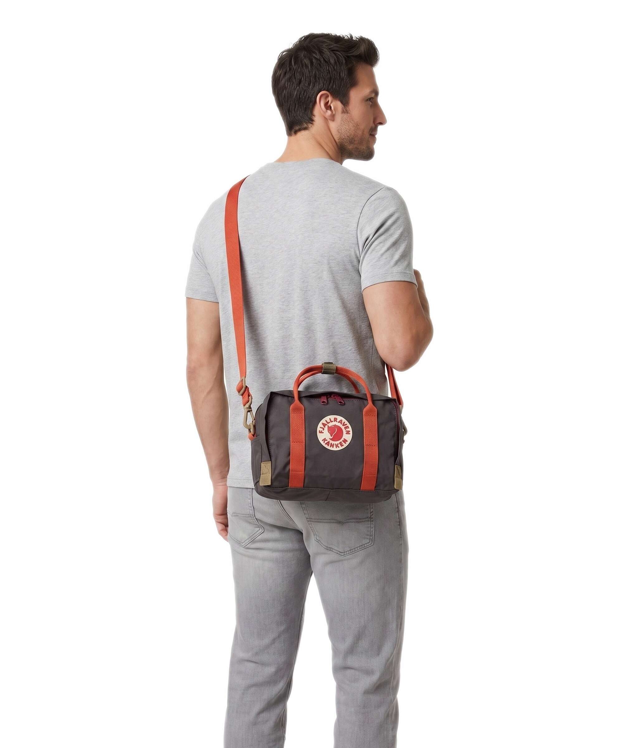 Fjällräven Kånken One Size Crossbody bag black oak/rowan red