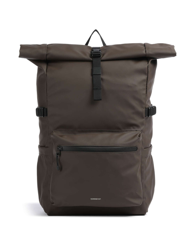 Sandqvist Stream L Rolltop backpack brown