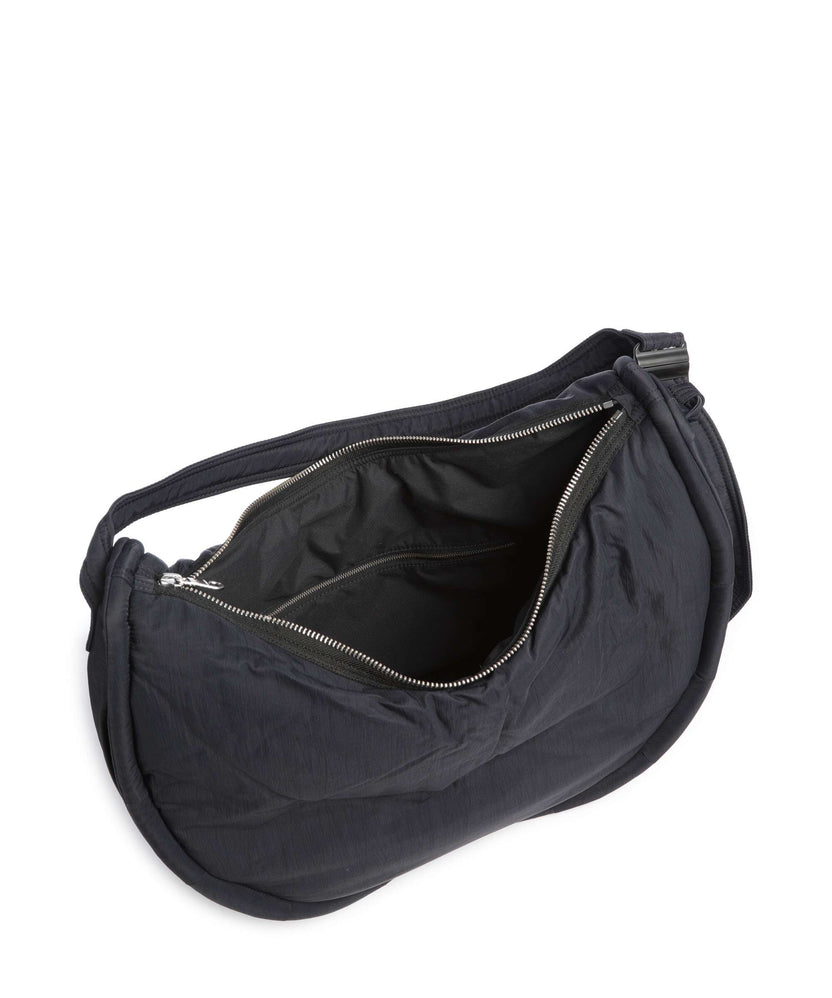 Sandqvist Curve L Hobo bag black