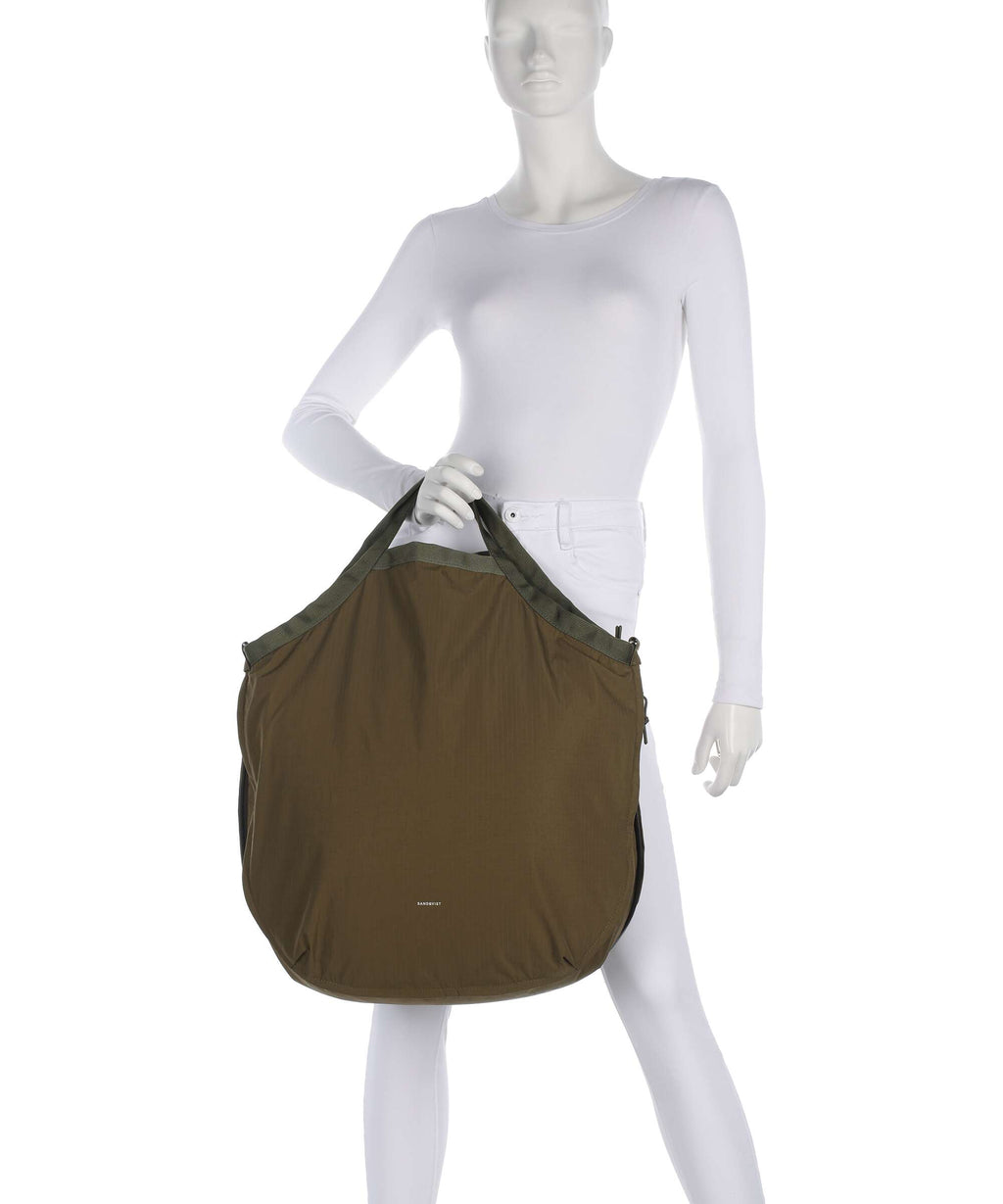 Sandqvist Grid Handbag olive