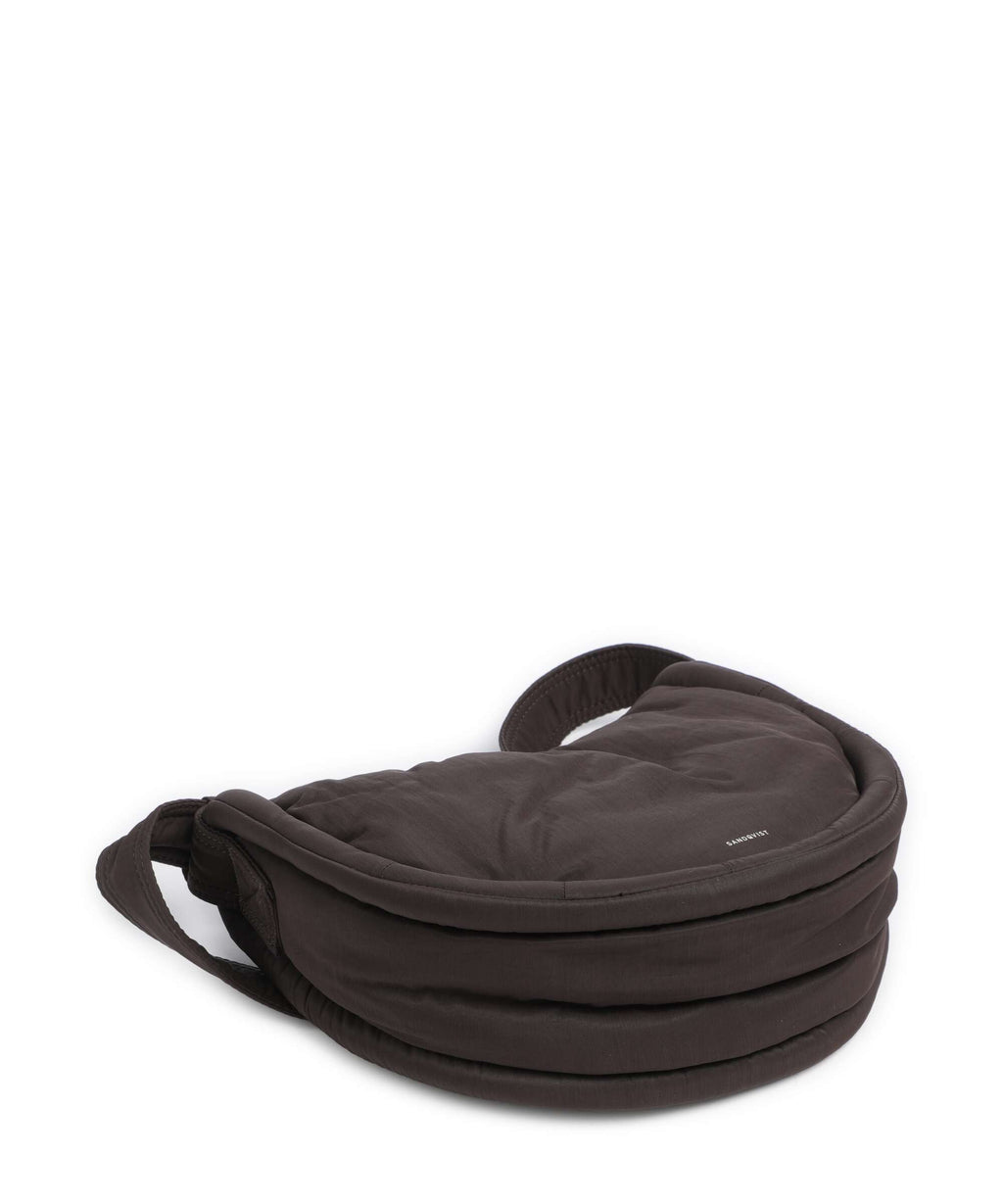 Sandqvist Curve Mini Shoulder bag dark brown