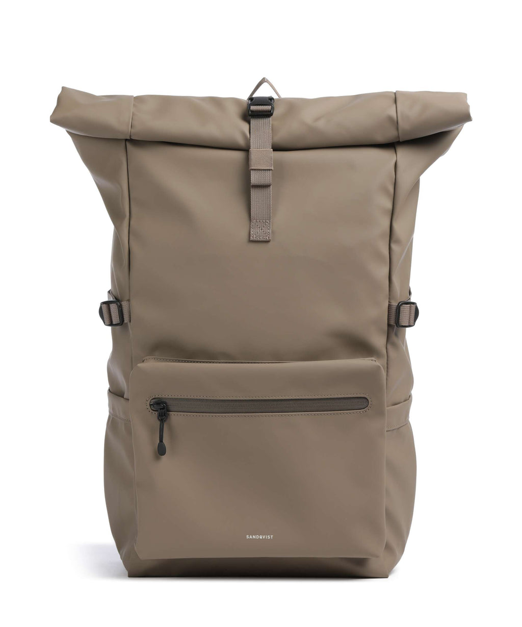 Sandqvist Stream L Rolltop backpack clay