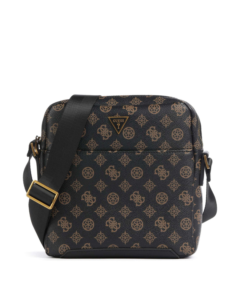 Guess Torino Eco Crossbody bag dark brown/ochre