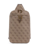 Guess Milano Mochila sling beige/brown/blue