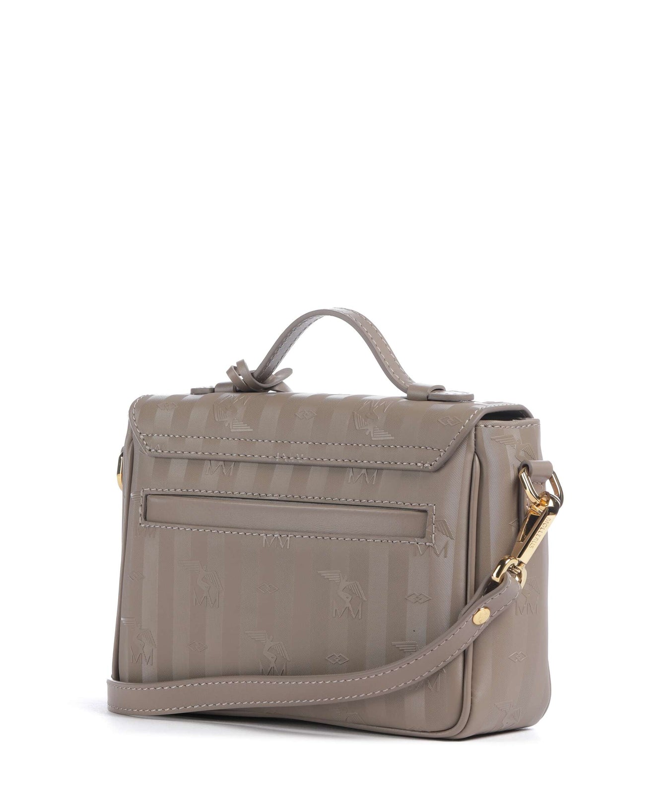 Maison Mollerus Vinerus Meyrin Crossbody bag taupe grau
