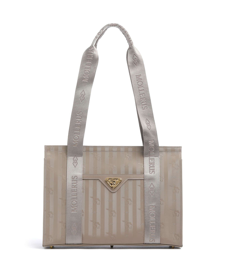 Maison Mollerus Vinerus Berlin Tote bag taupe grau