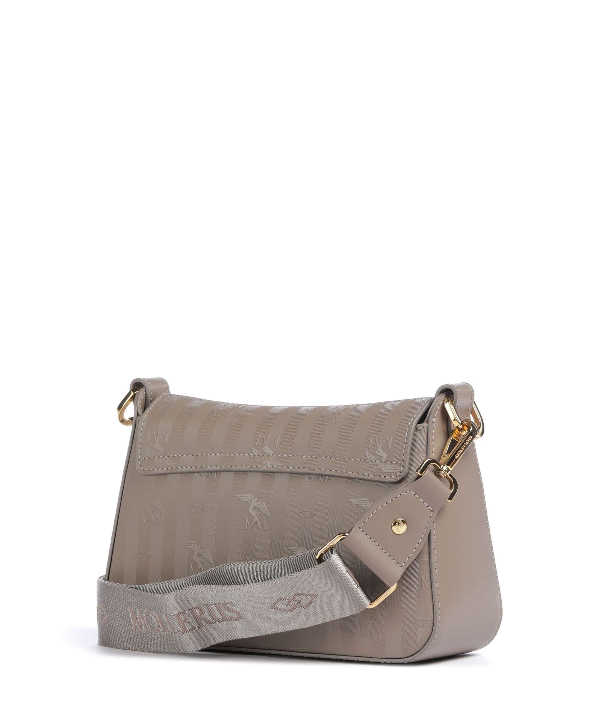 Maison Mollerus Vinerus Noville Crossbody bag taupe grau