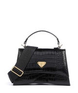 Maison Mollerus Croco Romont Bolso de mano classic schwarz