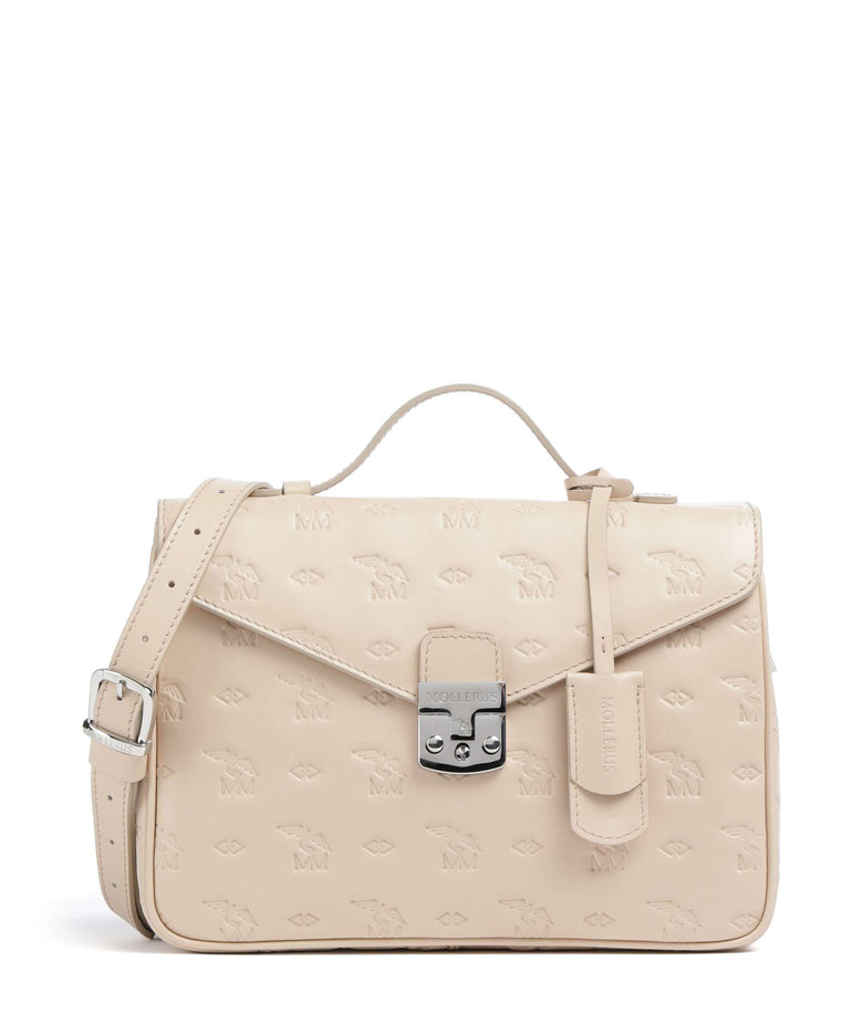 Maison Mollerus Stampato Marly Crossbody bag vanilla beige