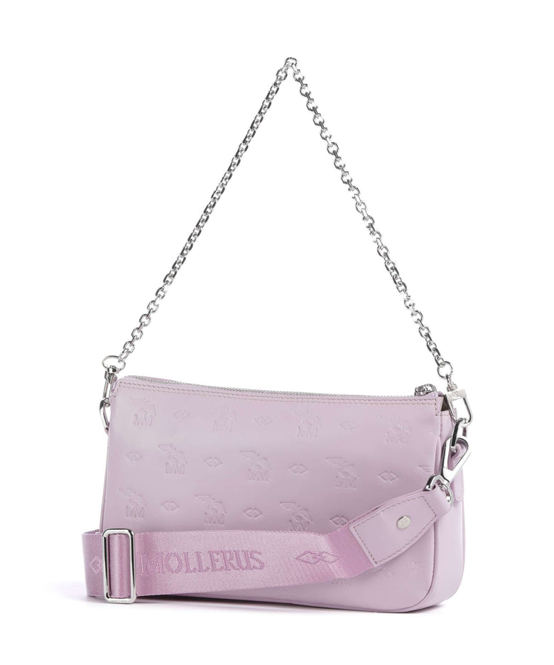 Maison Mollerus Stampato Zell Shoulder bag flieder