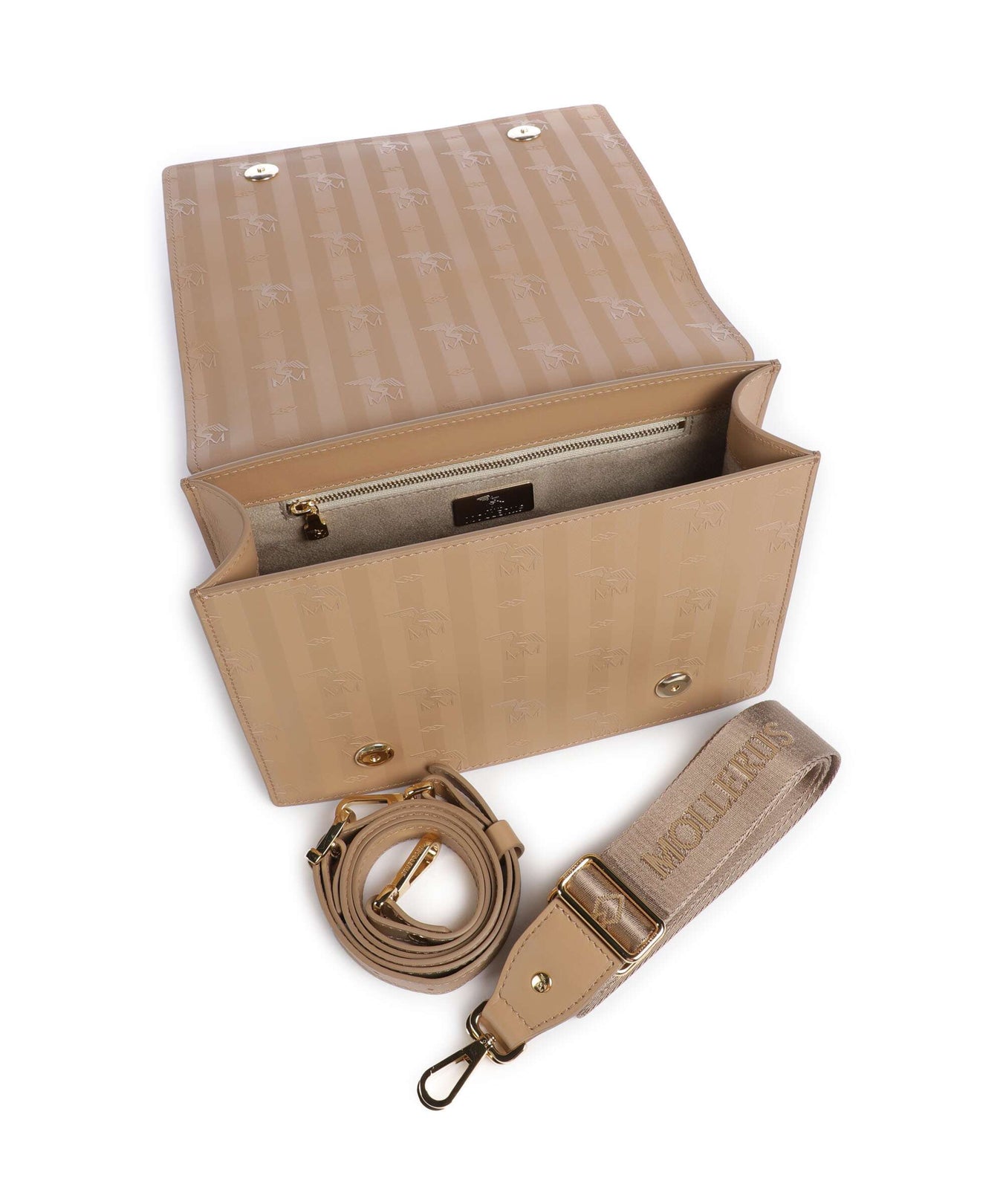 Maison Mollerus Vinerus Wil Crossbody bag cappuccino beige/nastro