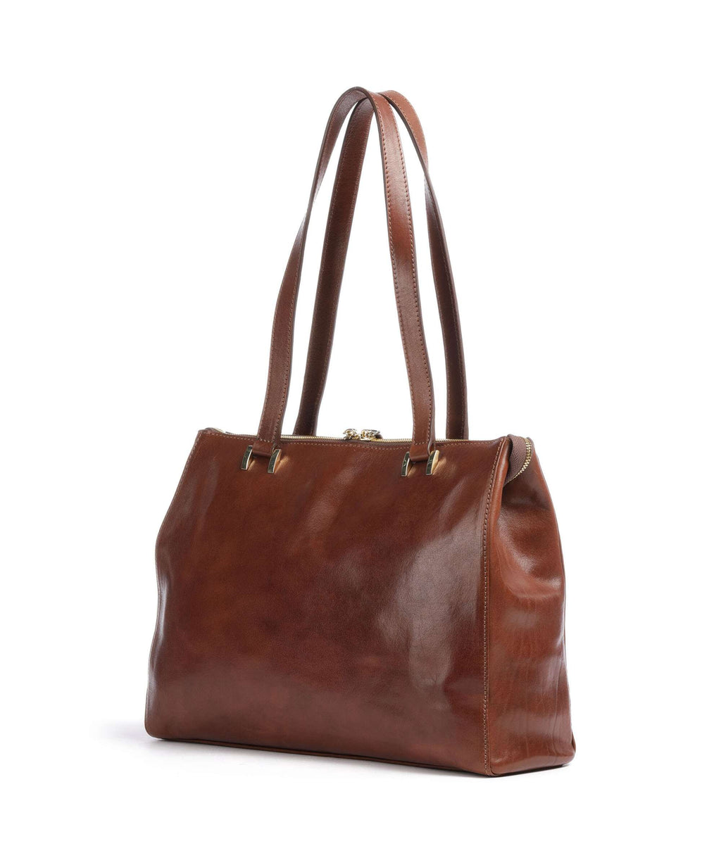 Giudi Crown Tote bag brown