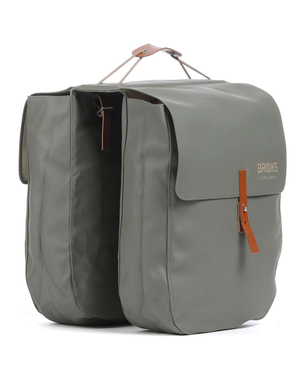 Brooks England Bricklane bike pannier sage green/honey