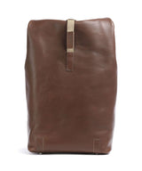 Brooks England Pickwick Leather Large Mochila roll-top dark tan
