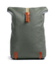 Brooks England Pickwick Cotton Canvas Large Mochila roll-top sage green/honey details