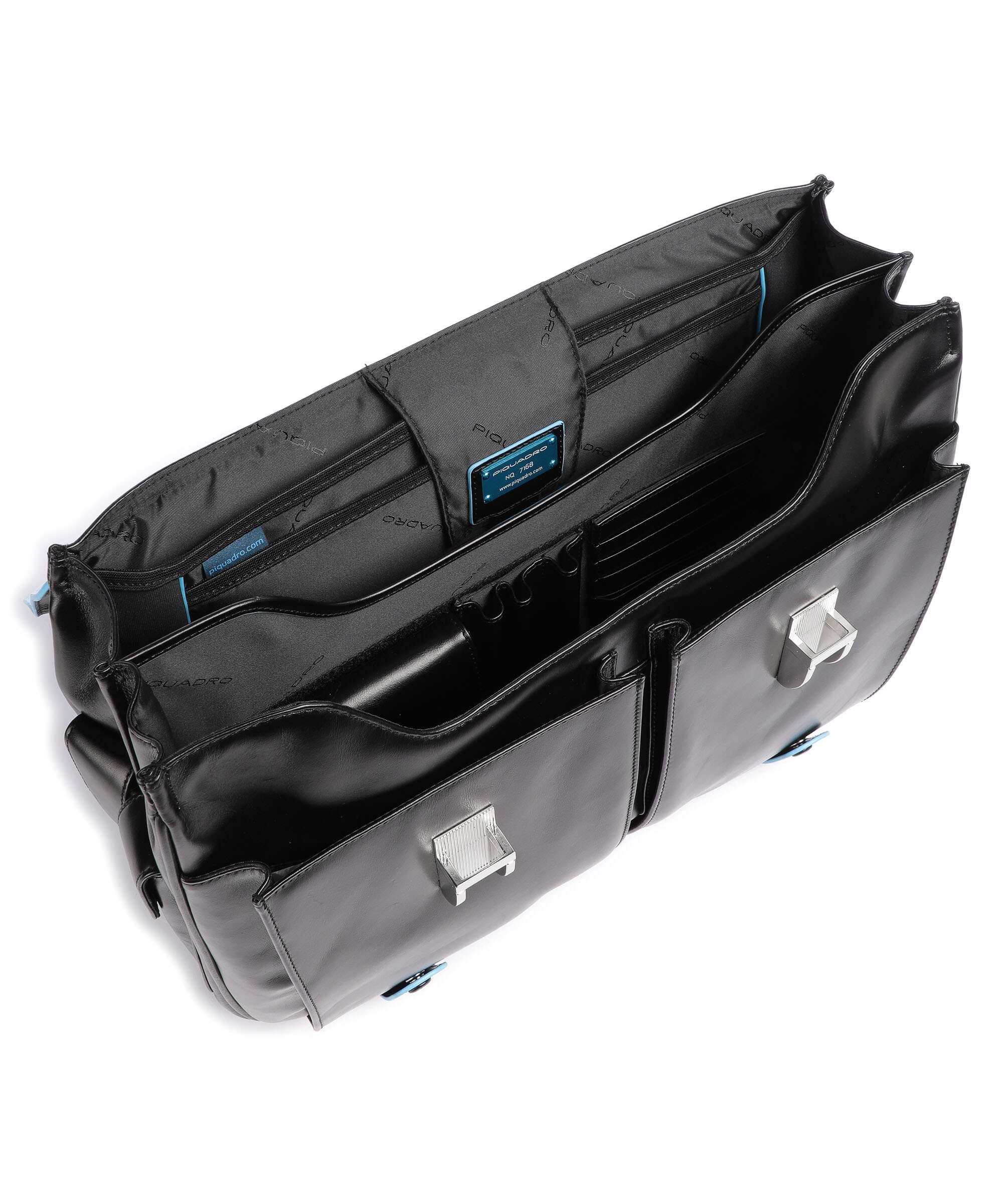 Piquadro Blue Square Briefcase black