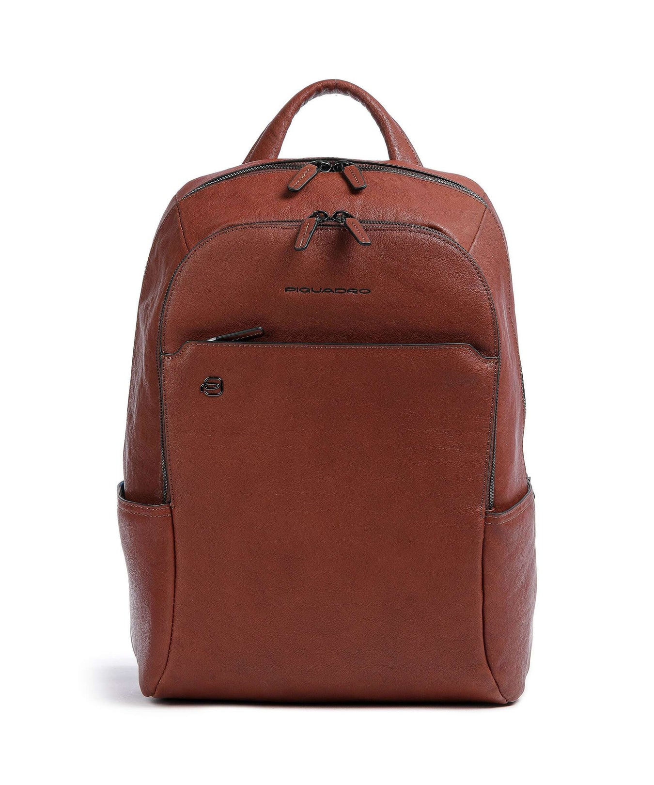 Piquadro Black Square Laptop backpack cuoio