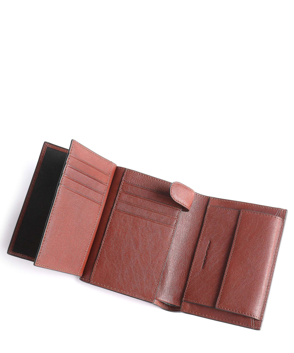 Piquadro Black Square Wallet tabacco