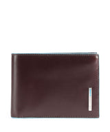 Piquadro Blue Square RFID Monedero mahogany