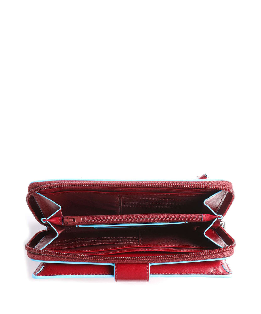 Piquadro Blue Square RFID Wallet red