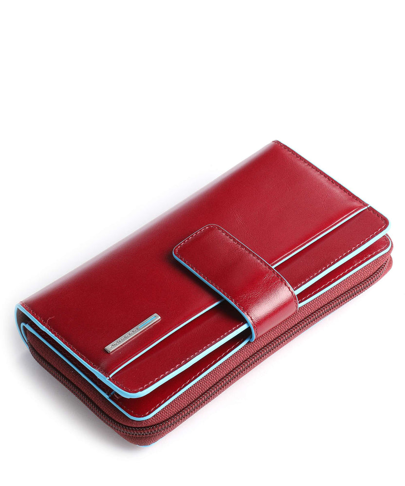 Piquadro Blue Square RFID Wallet red