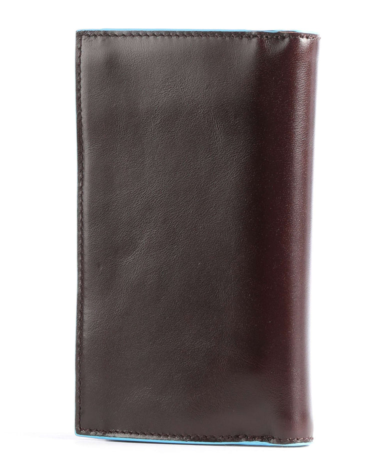 Piquadro Blue Square Credit card holder mahogany