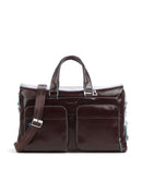 Piquadro Blue Square Bolsa de fin de semana mahogany