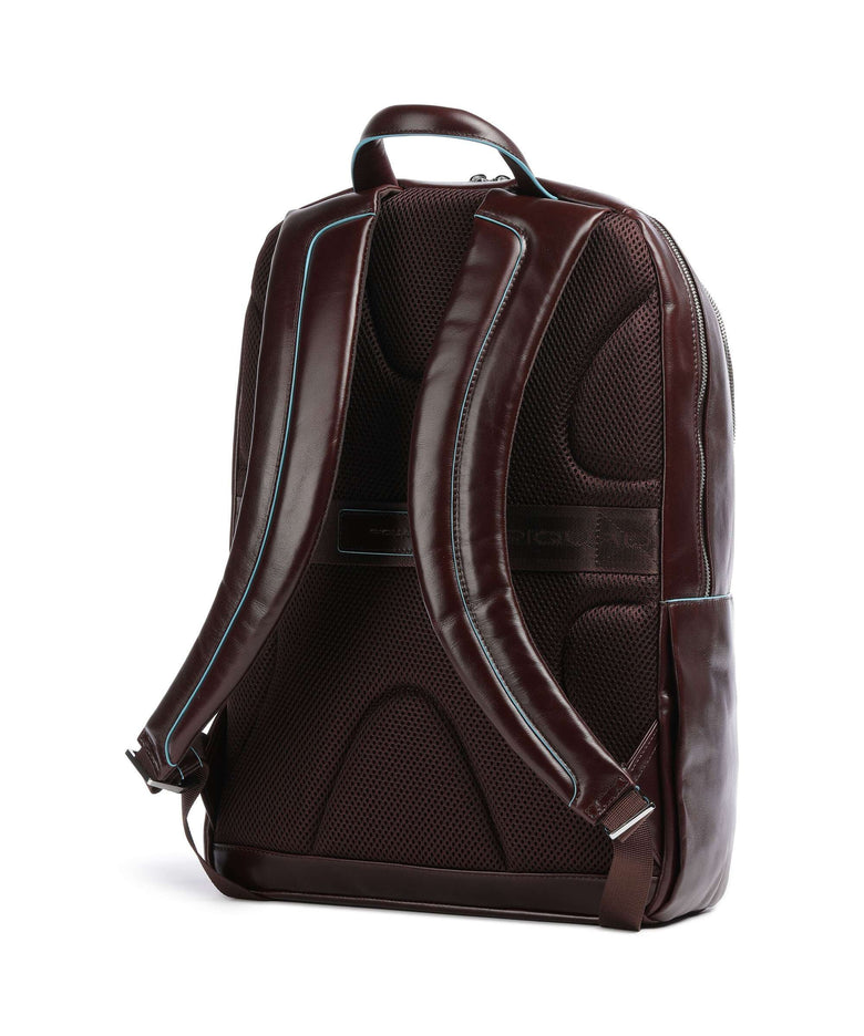 Piquadro Blue Square Laptop backpack mahogany