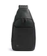 Piquadro Black Square Mochila sling nero