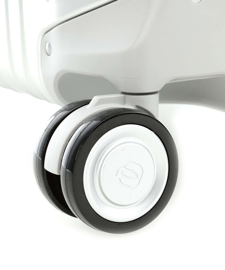 Piquadro Alu Spinner (4 wheels) grey/hide