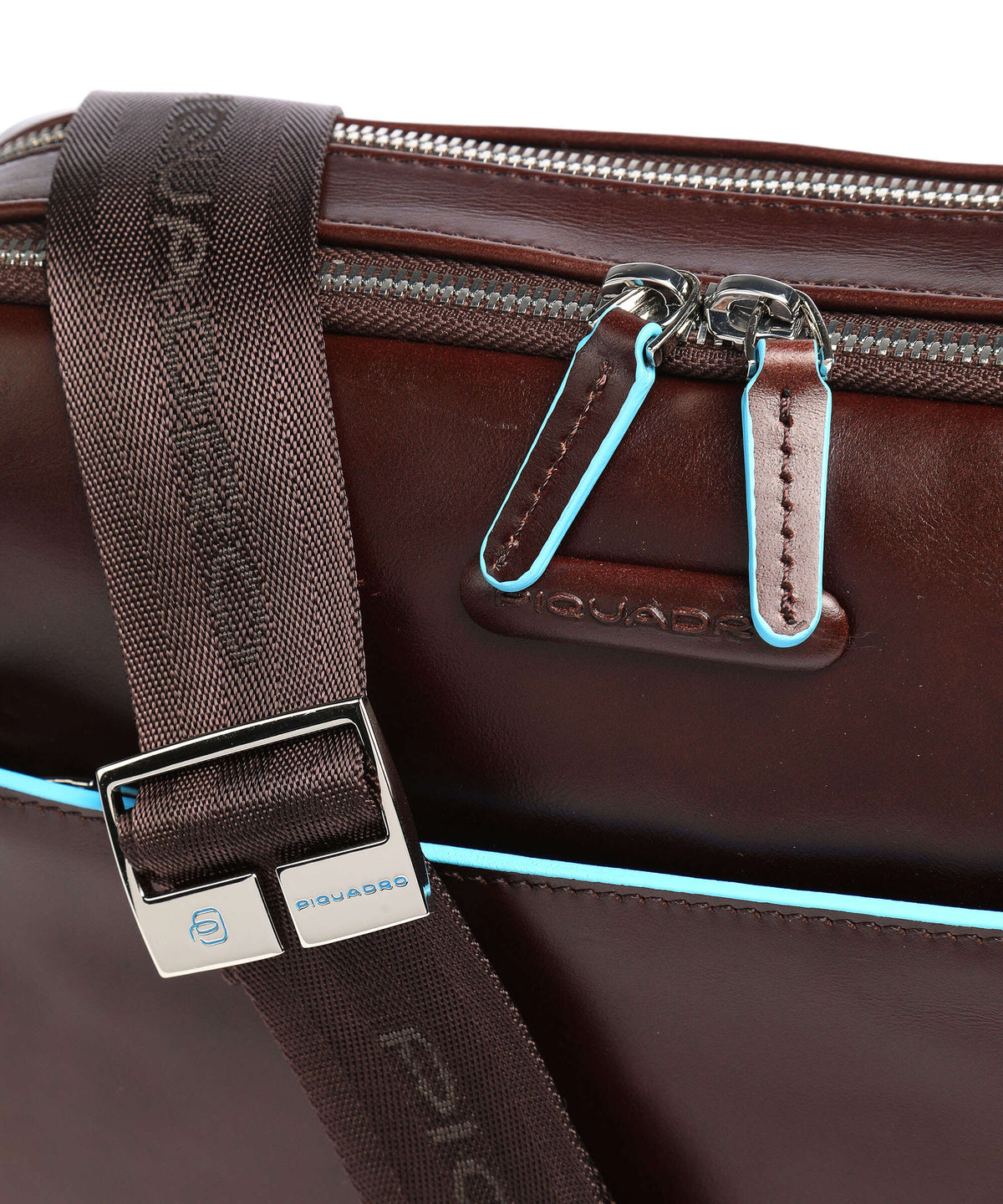 Piquadro Blue Square Briefcase mahogany