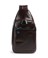 Piquadro Blue Square Mochila sling mahogany