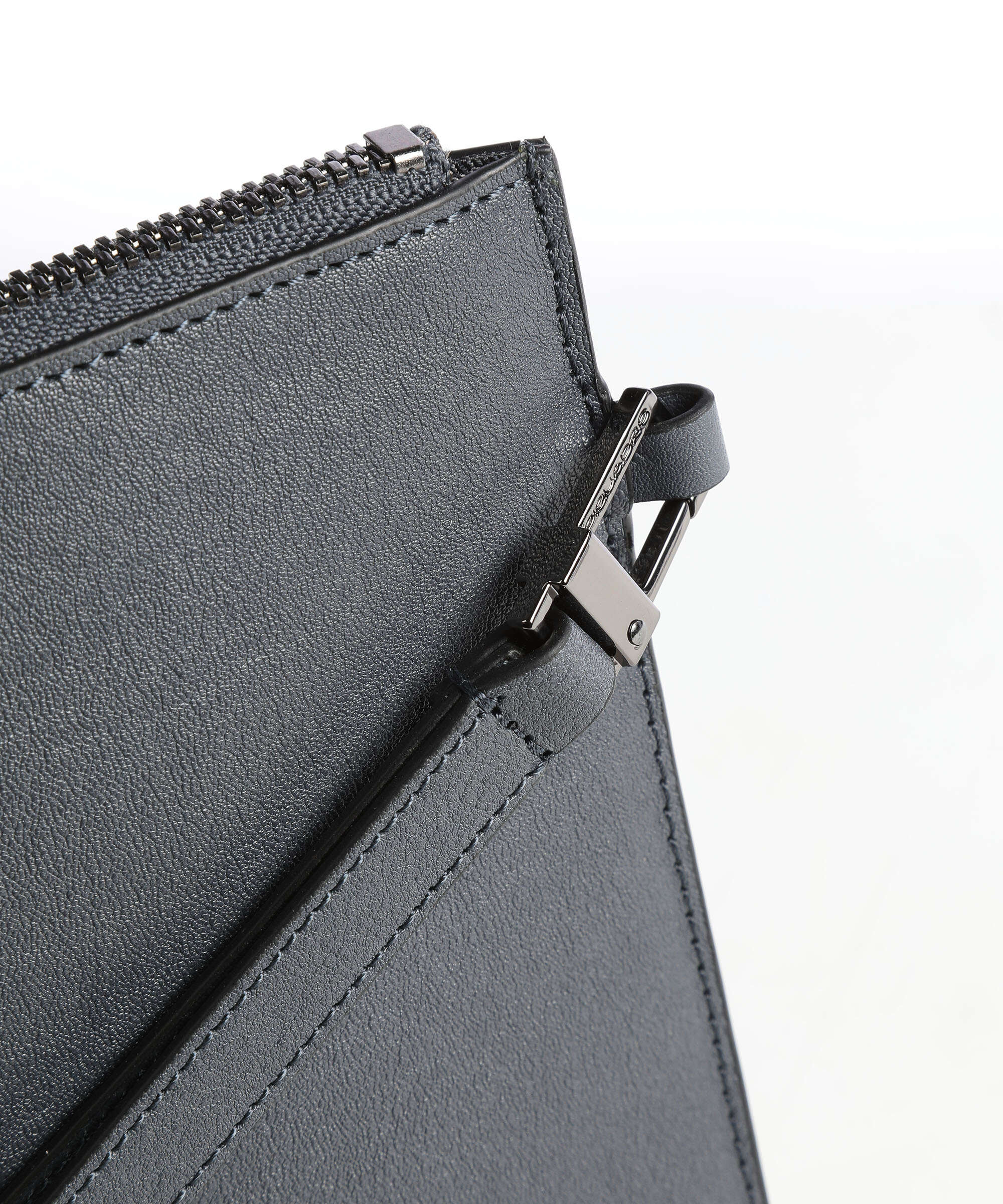 Piquadro Black Square Wristlet blue ocean
