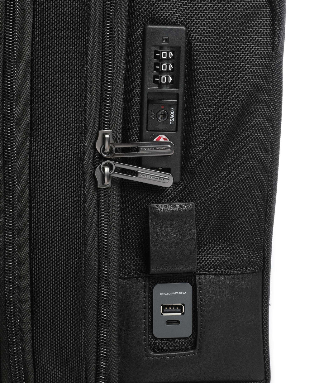 Piquadro Rolling briefcase black
