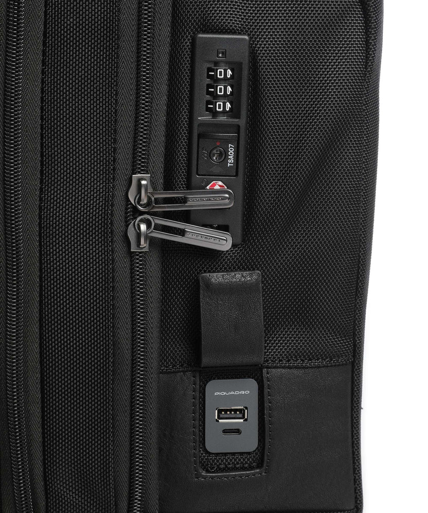 Piquadro Rolling briefcase black