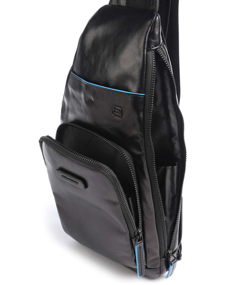 Piquadro Blue Square Revamp Sling bag black