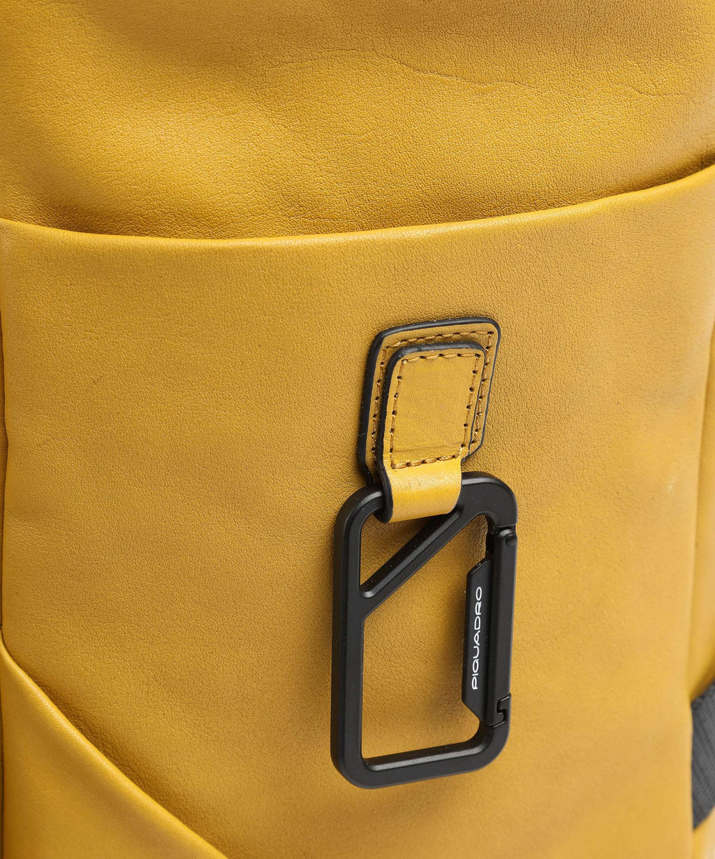 Piquadro Harper Rolltop backpack yellow