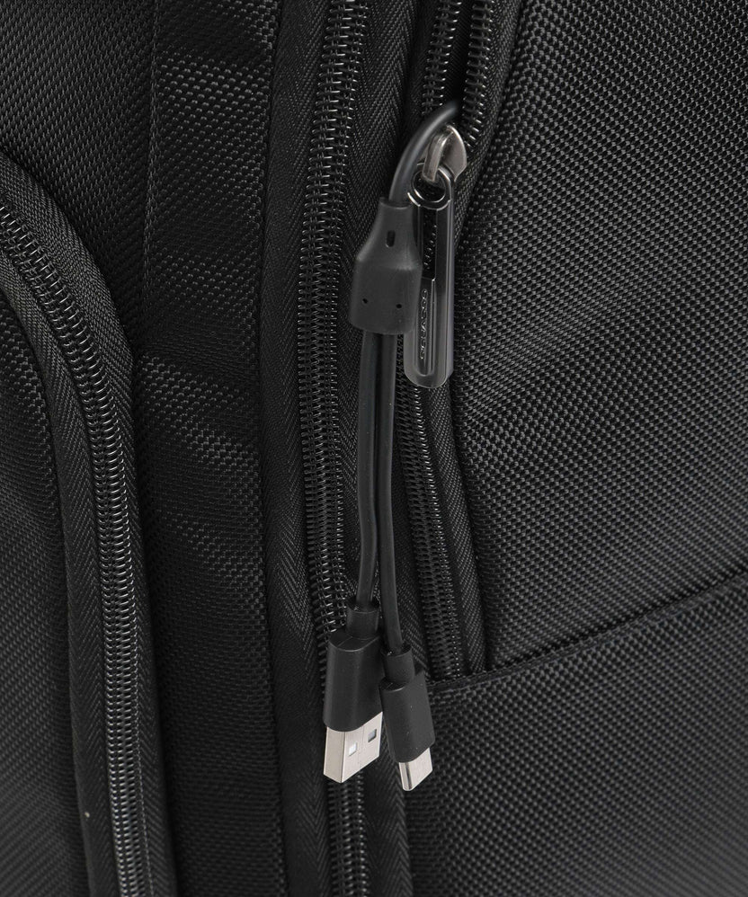 Piquadro Brief S Spinner (4 wheels) nero