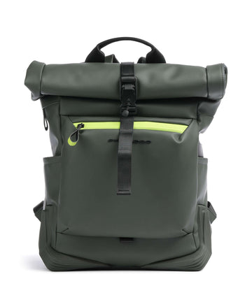 Piquadro Corner 2.0 Mochila roll-top green