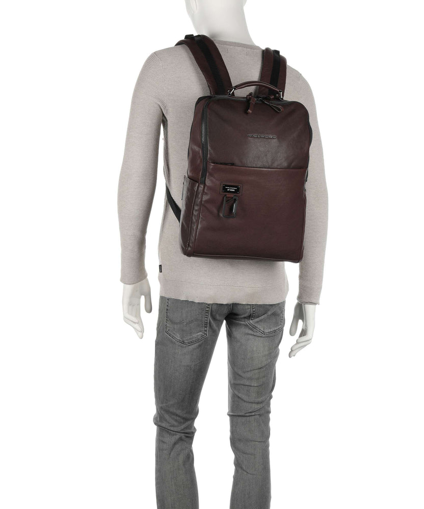 Piquadro Harper Laptop backpack testa di moro